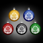 Collection of Faine Misto 2025 Christmas balls
