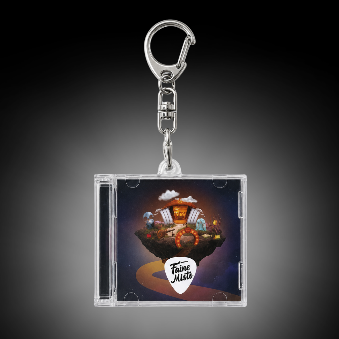 IMG_4226 CD-shaped keychain Faine Misto 2026 - Image 1