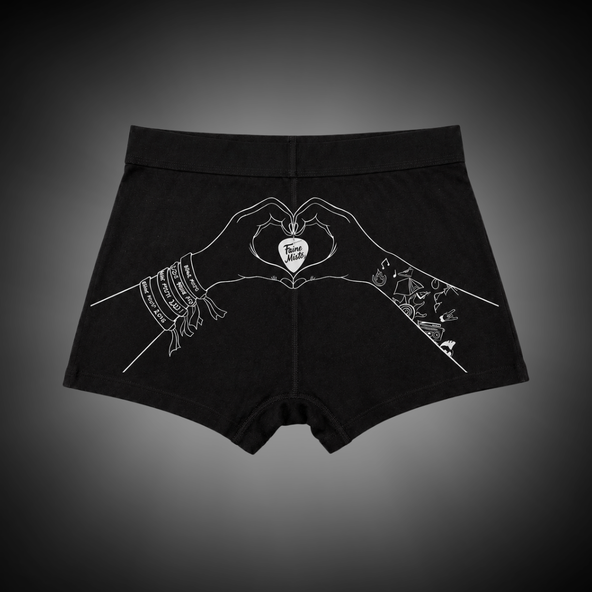 рука з серцем1 Panties “In My Heart” – men - Image 1